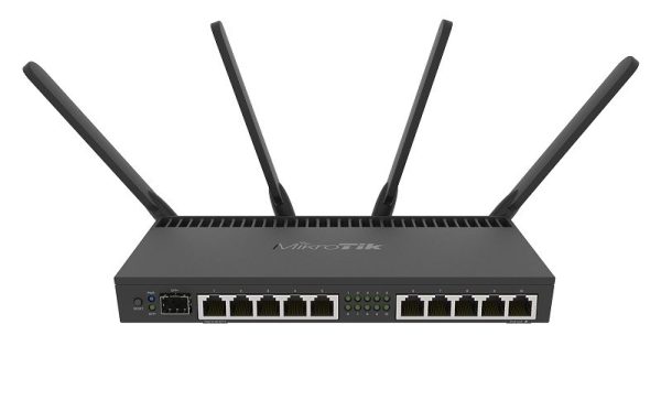 RB4011iGS+5HacQ2HnD-IN router inalámbrico Gigabit Ethernet Doble banda (2,4 GHz / 5 GHz) Negro