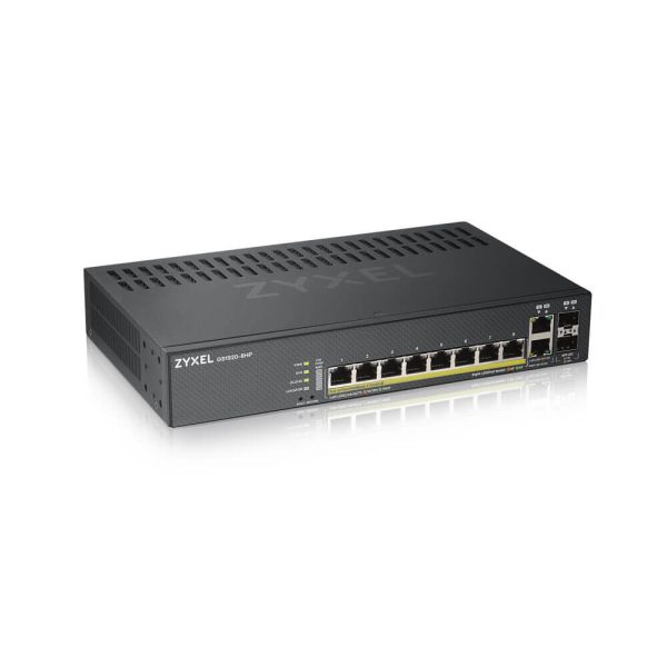 GS1920-8HPV2 Gestionado Gigabit Ethernet (10/100/1000) Energía sobre Ethernet (PoE) Negro