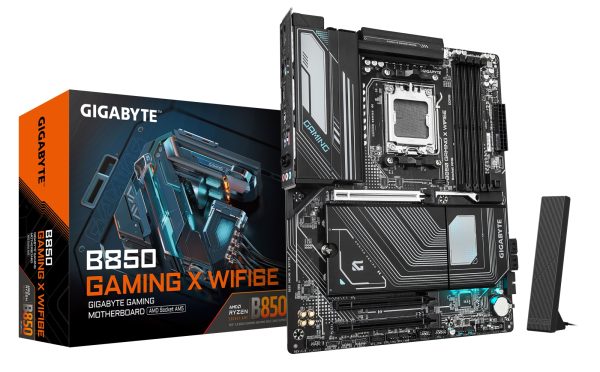 B850 GAMING X WIFI6E Placa Base - Procesadores AMD Ryzen Serie 9000, VRM digital de 12+2+2 fases, hasta 8200MHz DDR5 (OC), 1xPCIe 5.0 + 2xPCIe 4.0 M.2, LAN 2.5G, WIFI 6E, USB 3.2 Gen 2x2