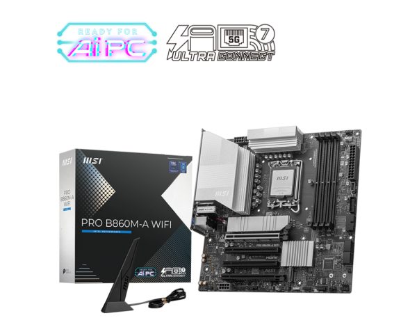 PRO B860M-A WIFI placa base Intel B860 LGA 1851 (Socket V1) micro ATX