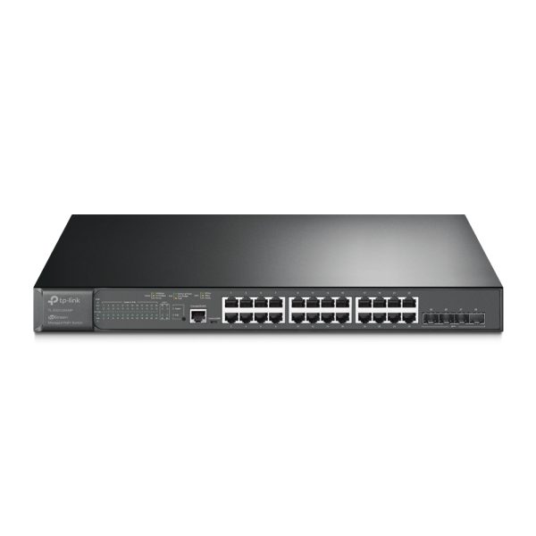 JetStream TL-SG3428XMP switch Gestionado L2+ Gigabit Ethernet (10/100/1000) Energía sobre Ethernet (PoE) 1U Negro