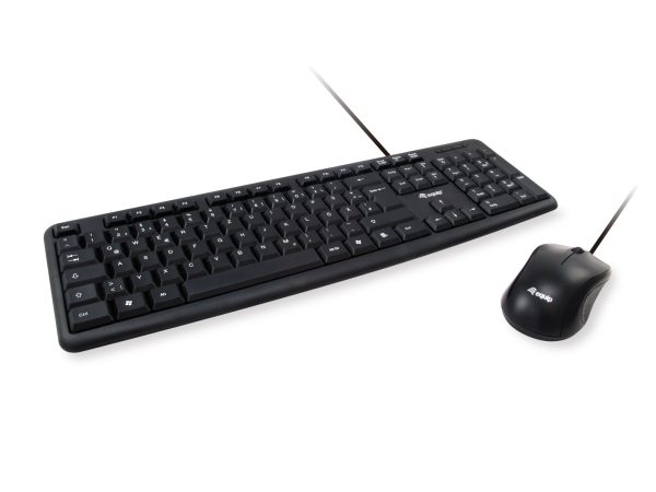 245201 teclado Ratón incluido Oficina USB QWERTY Español Negro