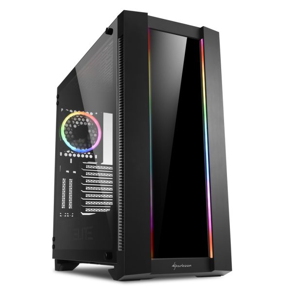 ELITE SHARK CA200G Midi Tower Negro