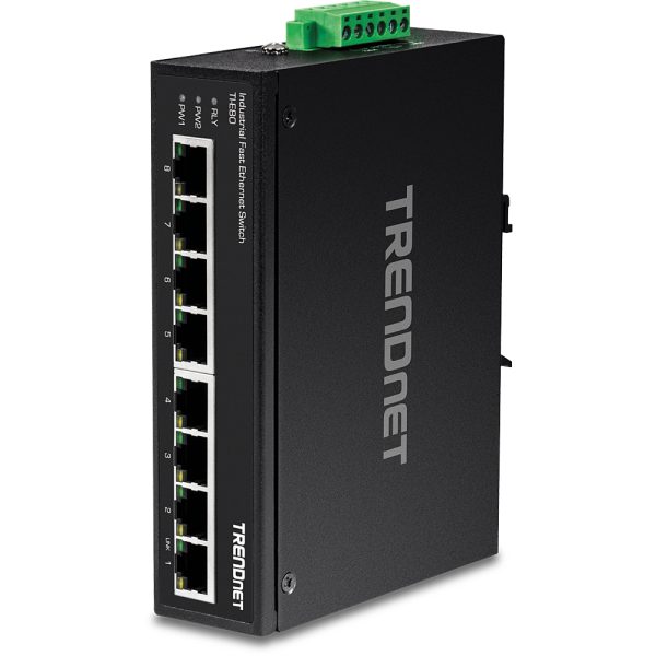 TI-E80 switch No administrado Fast Ethernet (10/100) Negro