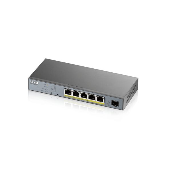 GS1350-6HP-EU0101F switch Gestionado L2 Gigabit Ethernet (10/100/1000) Energía sobre Ethernet (PoE) Gris