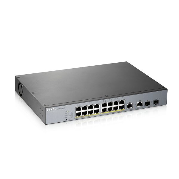 GS1350-18HP-EU0101F switch Gestionado L2 Gigabit Ethernet (10/100/1000) Energía sobre Ethernet (PoE) Gris