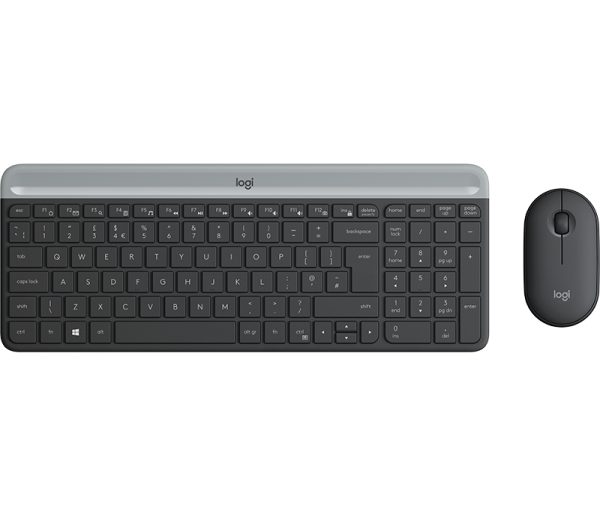 MK470 teclado Ratón incluido Universal RF inalámbrico QWERTY Español Grafito