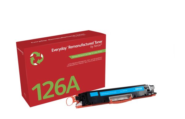 Remanufacturado Everyday Tóner Everyday™ Cian remanufacturado de Xerox es compatible con HP 126A (CE311A), Capacidad estándar