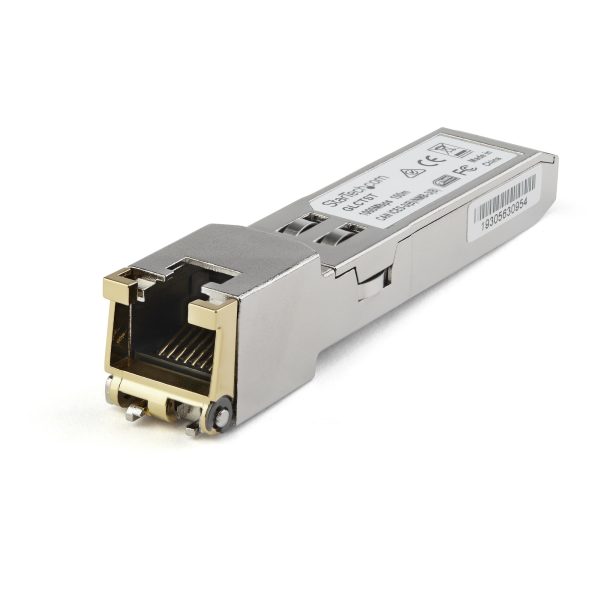 Módulo Transceptor SFP Compatible con el Modelo SFP-1G-T de Dell EMC - 1000BASE-T - SFP a RJ45 Cat6 / Cat5e - SFP Ethernet Gigabit de 1Gb - RJ45 - 100m