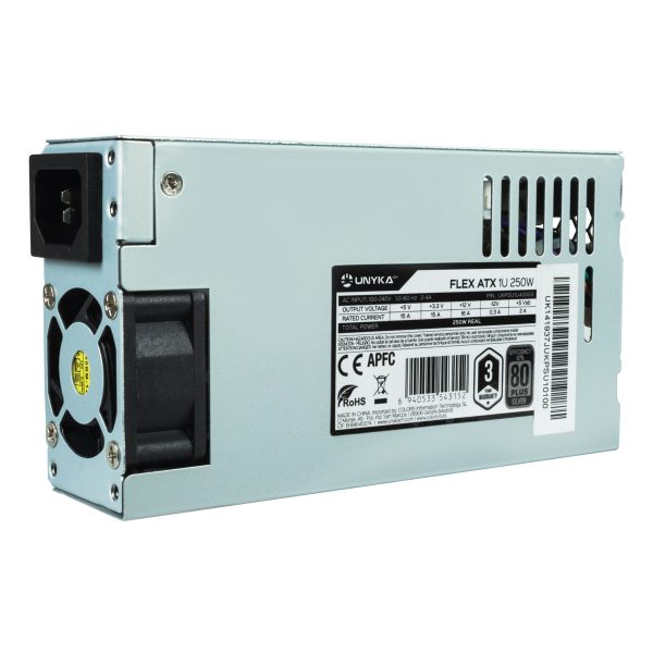 UKPSU1U40003 unidad de fuente de alimentación 250 W 20+4 pin ATX 1U Plata