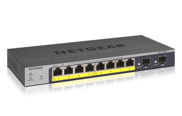 GS110TP Gestionado L2/L3/L4 Gigabit Ethernet (10/100/1000) Energía sobre Ethernet (PoE) Gris