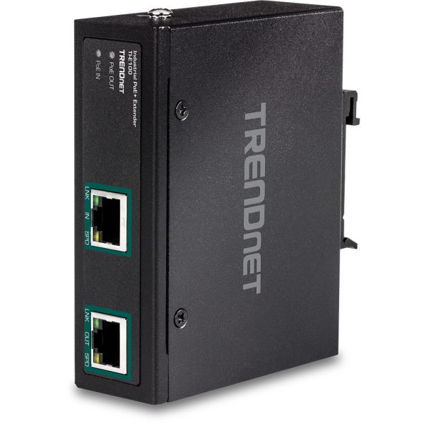 TI-E100 ampliador de red Transmisor de red Negro 10, 100, 1000 Mbit/s