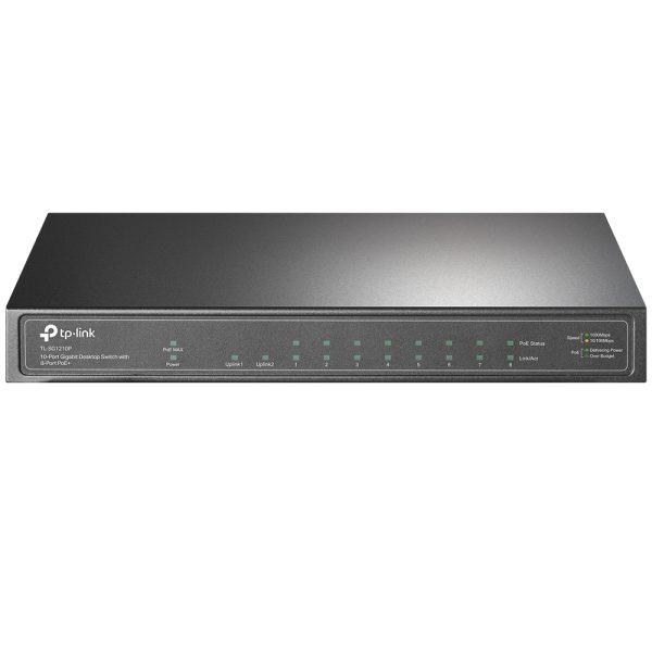 TL-SG1210P switch No administrado Gigabit Ethernet (10/100/1000) Energía sobre Ethernet (PoE) Gris