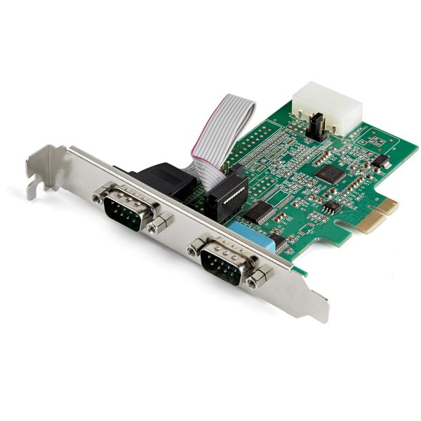 Tarjeta PCI Express Adaptadora de 2 Puertos Serie RS232 - Tarjeta Controladora Serial PCIe RS232 - PCIe a DB9 UART16950 - Tarjeta de Expansión - Windows y Linux