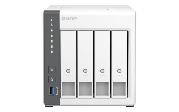 TS-433 NAS Torre ARM Cortex-A55 4 GB 0 TB QNAP QTS Blanco