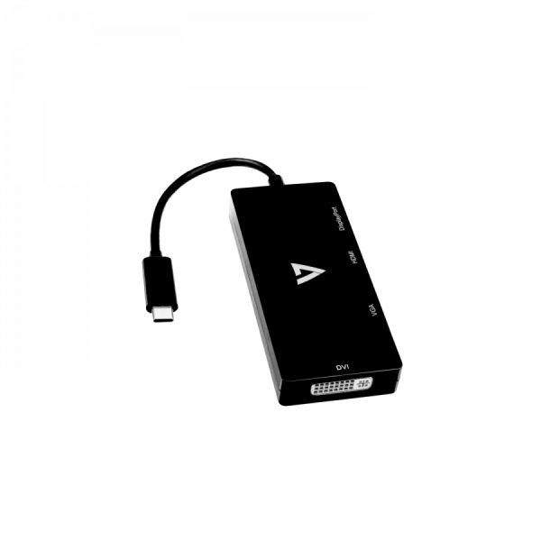 V7UC-DPHDVGADVI-BLK Adaptador gráfico USB 3840 x 2160 Pixeles Negro