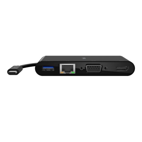 AVC005BTBK base para portátil y replicador de puertos Alámbrico USB 3.2 Gen 1 (3.1 Gen 1) Type-C Negro