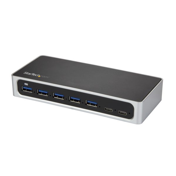 Hub Concentrador USB 3.0 USB C a 5x USB-A y 2x USB Tipo C de 7 Puertos - 5Gbps - Ladrón USBC Alimentado