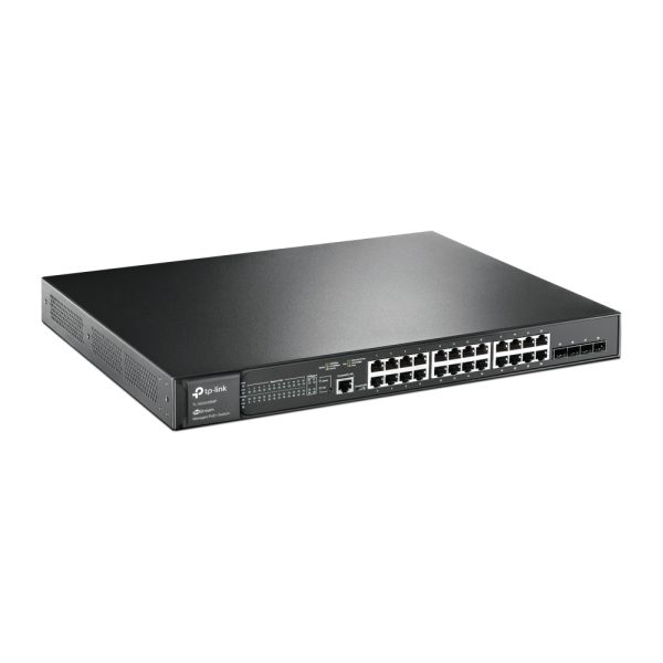 JetStream TL-SG3428MP switch Gestionado L2+ Gigabit Ethernet (10/100/1000) Energía sobre Ethernet (PoE) 1U Negro