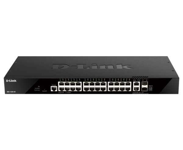 DGS-1520-28 switch Gestionado L3 10G Ethernet (100/1000/10000) 1U Negro