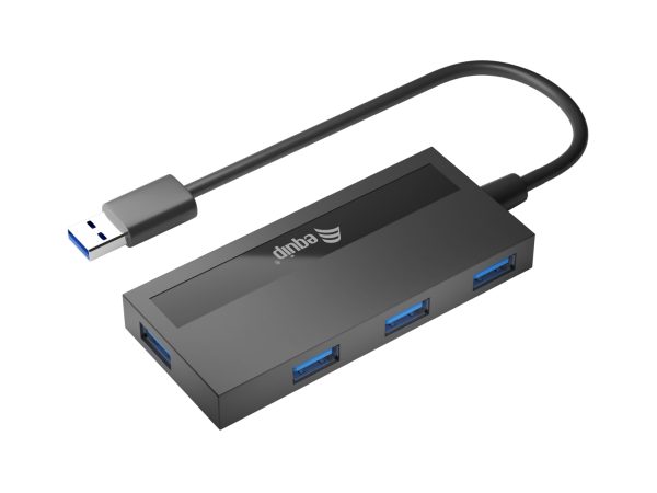 128956 hub de interfaz USB 3.2 Gen 1 (3.1 Gen 1) Type-A 5000 Mbit/s Negro