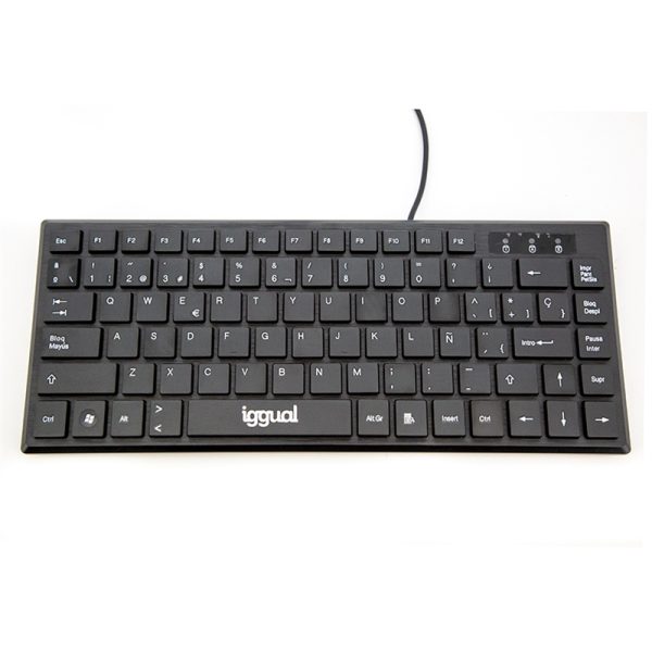 Teclado USB compacto TKL Slim TKL-USB negro