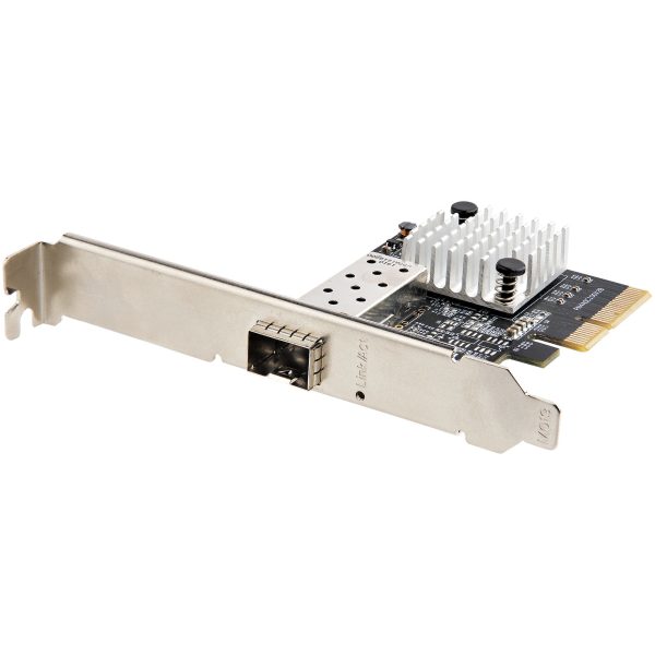 Tarjeta PCIe SFP+ de 10G - Adaptador de Red con 1 Puerto SFP+ Abierto para Módulos MSA o Cables Direct Attach - NIC PCI Express de Fibra 10Gb -Tarjeta de Red PCI Express SFP+