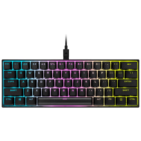 K65 RGB MINI 60% Mechanical Gaming teclado Juego USB QWERTY Inglés, Español Negro