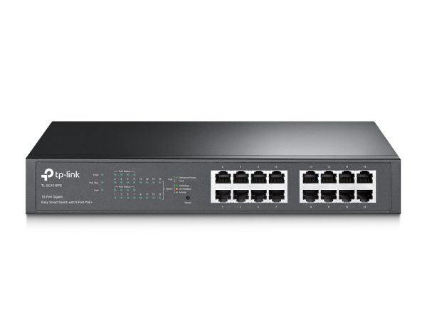 TL-SG1016PE Gestionado L2 Gigabit Ethernet (10/100/1000) Energía sobre Ethernet (PoE) 1U Negro