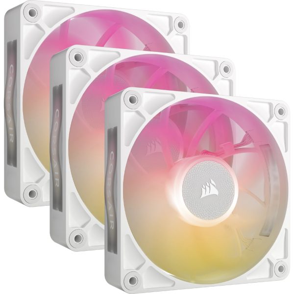 iCUE LINK RX120 MAX RGB Carcasa del ordenador Ventilador 12 cm Blanco 3 pieza(s)