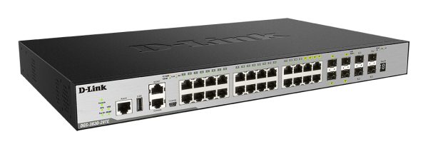 DGS-3630-28TC Gestionado L3 Gigabit Ethernet (10/100/1000) 1U Negro