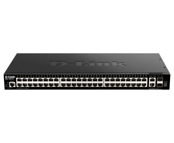 DGS-1520-52 switch Gestionado L3 10G Ethernet (100/1000/10000) 1U Negro