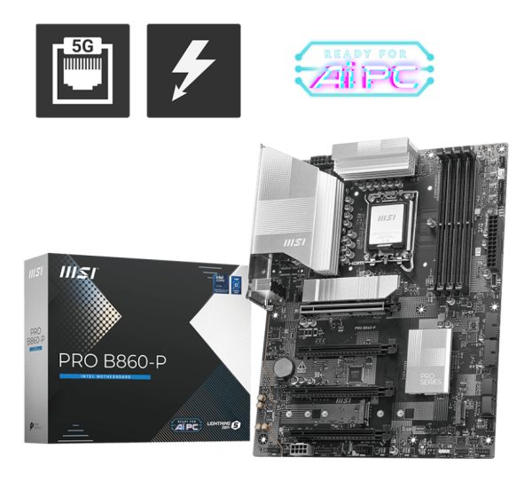 PRO B860-P placa base Intel B860 LGA 1851 (Socket V1) ATX