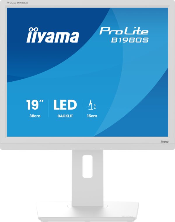 ProLite B1980S-W1 pantalla para PC 48,3 cm (19") 1280 x 1024 Pixeles SVGA LED Blanco