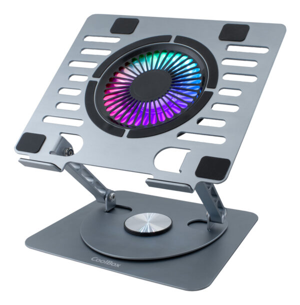 BASE REFRIGERADORA COOLAIR 1VRGB ALUMINIO PORTATIL 17.3"