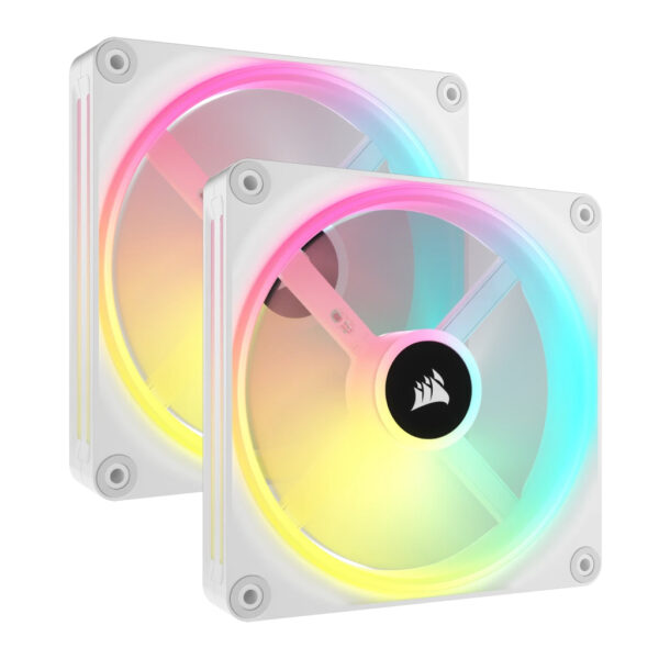 iCUE LINK QX140 RGB Carcasa del ordenador Ventilador 14 cm Blanco 2 pieza(s)