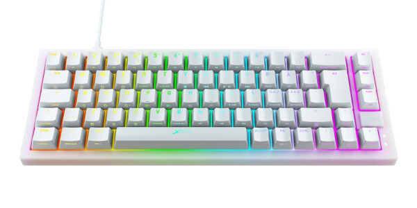 K5 COMPACT RGB teclado Juego USB QWERTY Español Negro, Blanco
