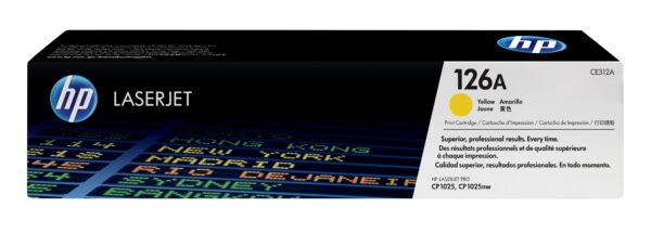 Cartucho de tóner original LaserJet 126A amarillo