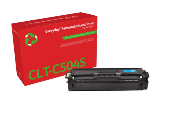 Everyday Tóner Everyday Cian remanufacturado de Xerox es compatible con Samsung CLT-C504S, Capacidad estándar