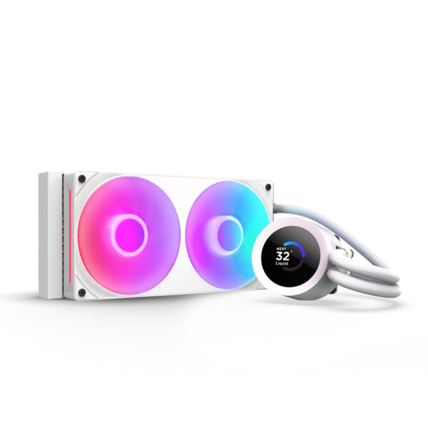 Kraken Plus RGB 240 Procesador Sistema de refrigeración líquida todo en uno 12 cm Blanco