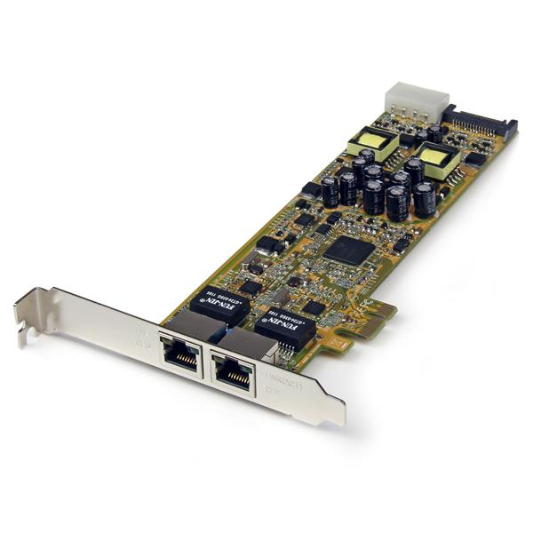 Tarjeta Adaptador de Red PoE/PSE PCI Express PCIe Gigabit Ethernet con 2 Puertos RJ45