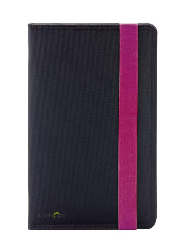 LY015 funda para tablet 20,3 cm (8") Folio Negro, Púrpura