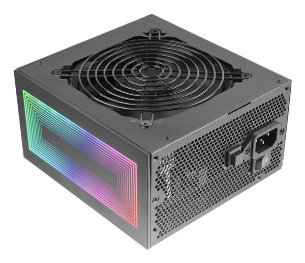 MPB750S, Fuente Alimentación ATX ARGB 750W, 6 Años de Garantía, 80Plus Bronze 230V EU, 90% Eficiencia, Ventilador 120mm AI-RPM, Iluminación ARGB MB Control, Tecnologías DC-DC y SMD, Negro