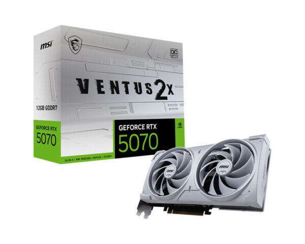 GeForce RTX5070 VENTUS 2X OC White NVIDIA GeForce RTX 5070 12 GB GDDR7