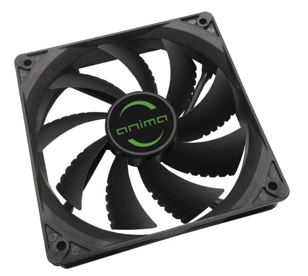 AF12, ventilador para PC, 12cm 12v, 14dB, 9 aspas, 1200 RPM, negro