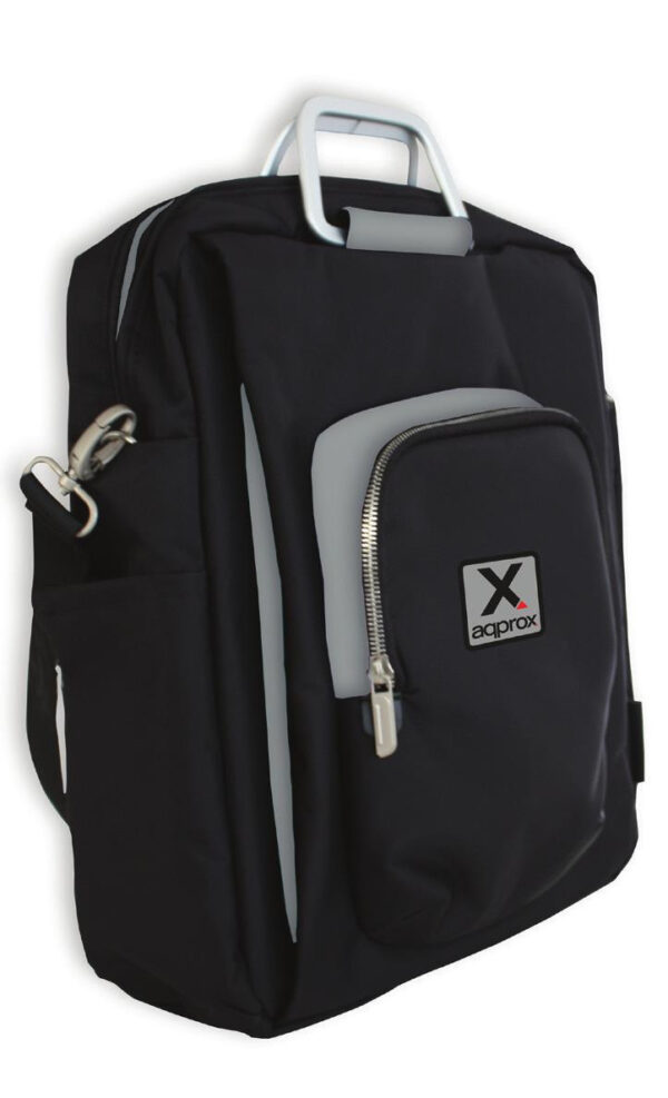 appNBST15x maletines para portátil 39,6 cm (15.6") Mochila bandolera Negro, Gris