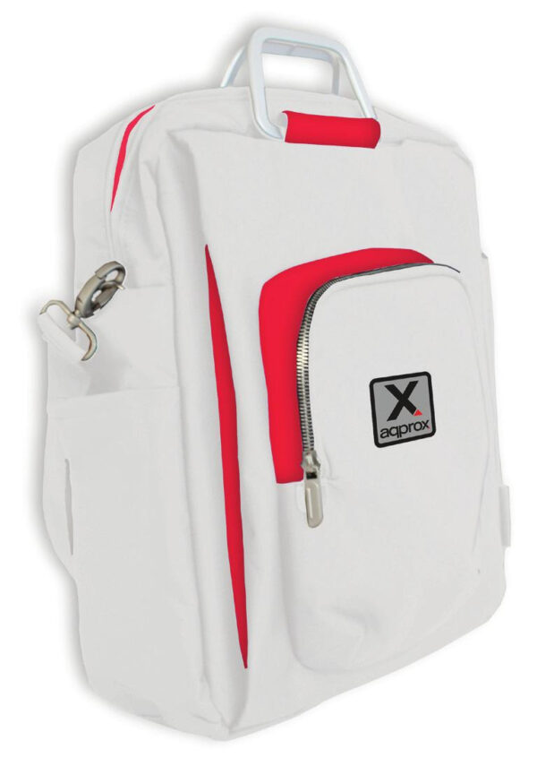appNBST15x maletines para portátil 39,6 cm (15.6") Mochila bandolera Rojo, Blanco