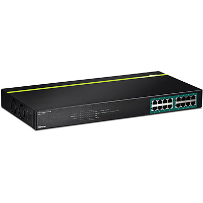 TPE-TG160G switch No administrado L2 Gigabit Ethernet (10/100/1000) Energía sobre Ethernet (PoE) 1U Negro