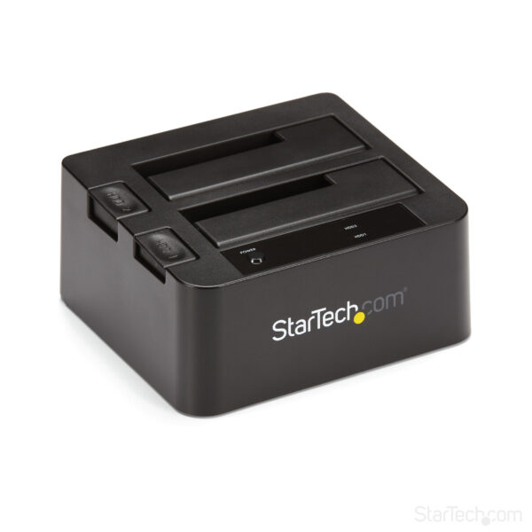 Docking Station de 2 Bahías - USB 3.1 a SATA - USB 3.1 (10 Gbps) - SATA I/II/III de 2,5/3,5" - Base de Acoplamiento SSD/HDD - de Intercambio en Caliente - Carga Superior