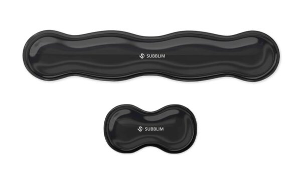 SUBMP-04E061 descansa muñecas Poliuretano (PU), Silicona Negro